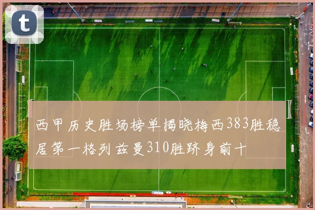 西甲历史胜场榜单揭晓梅西383胜稳居第一格列兹曼310胜跻身前十
